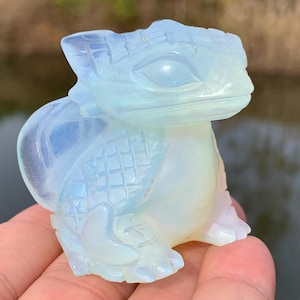 1.9&#39;&#39;+ Opalite quartz,quartz crystal,hand carved,Crystal Fly Dragon,Fly Dragon skull,Home Decoration Crystal Gifts 1pc