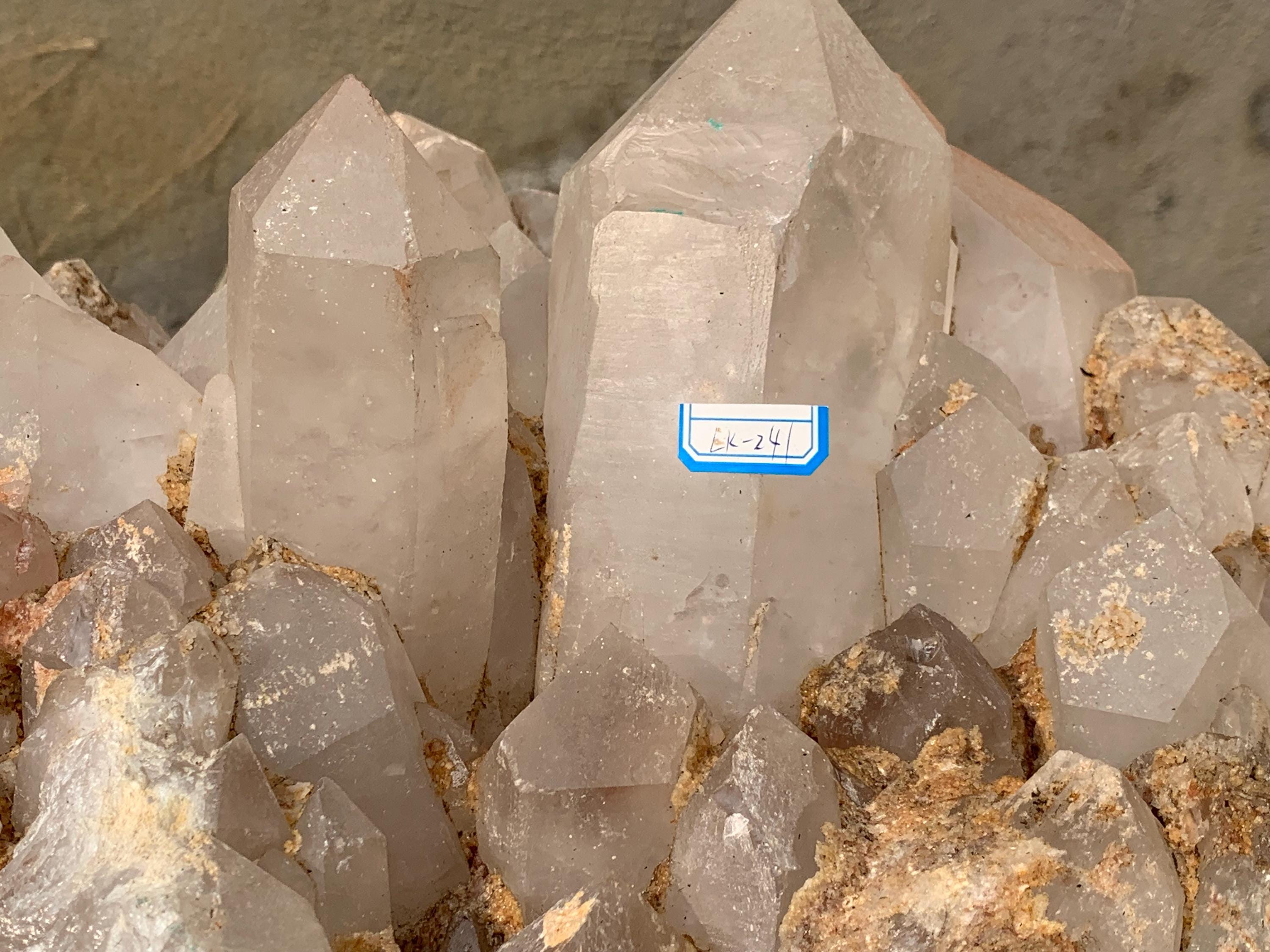 13.5''82.7LB + 天然クリアクォーツクラスター、クォーツクリスタル