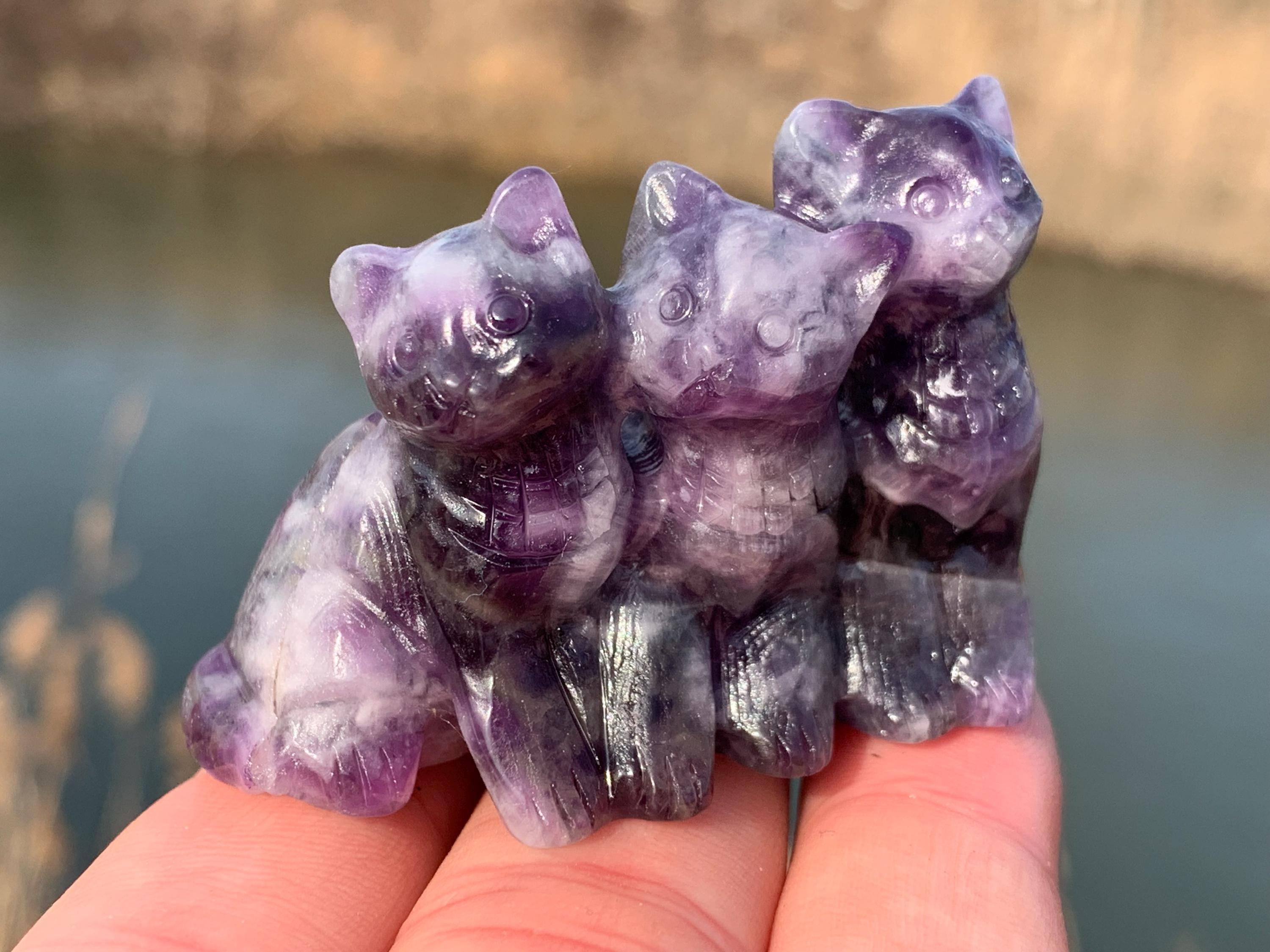 Albero Di Cristallo Reiki Su Base Di Ametista Naturale Grezza, Albero