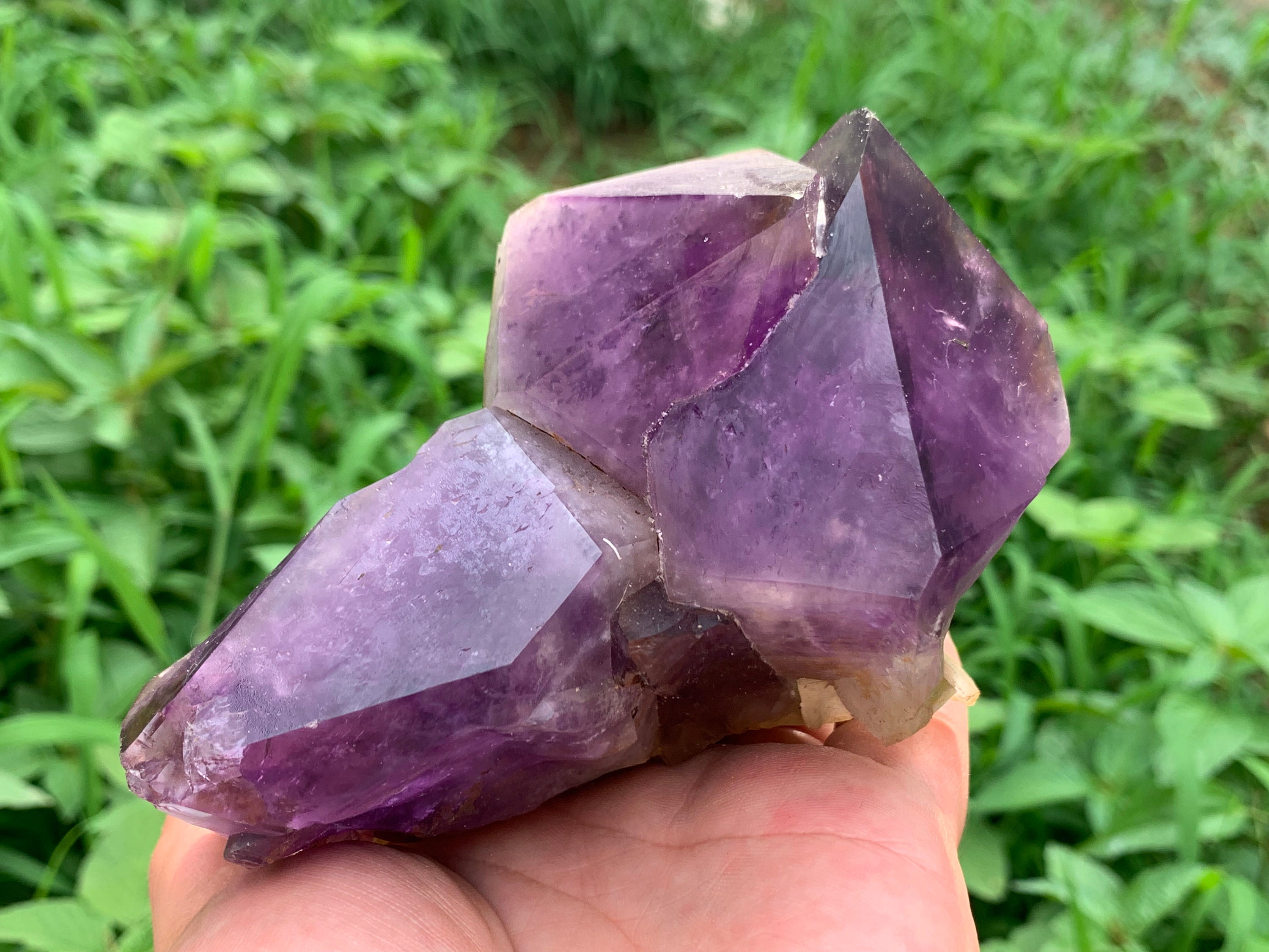 天然アメジストクリスタルクラスター：ホームデコレーション