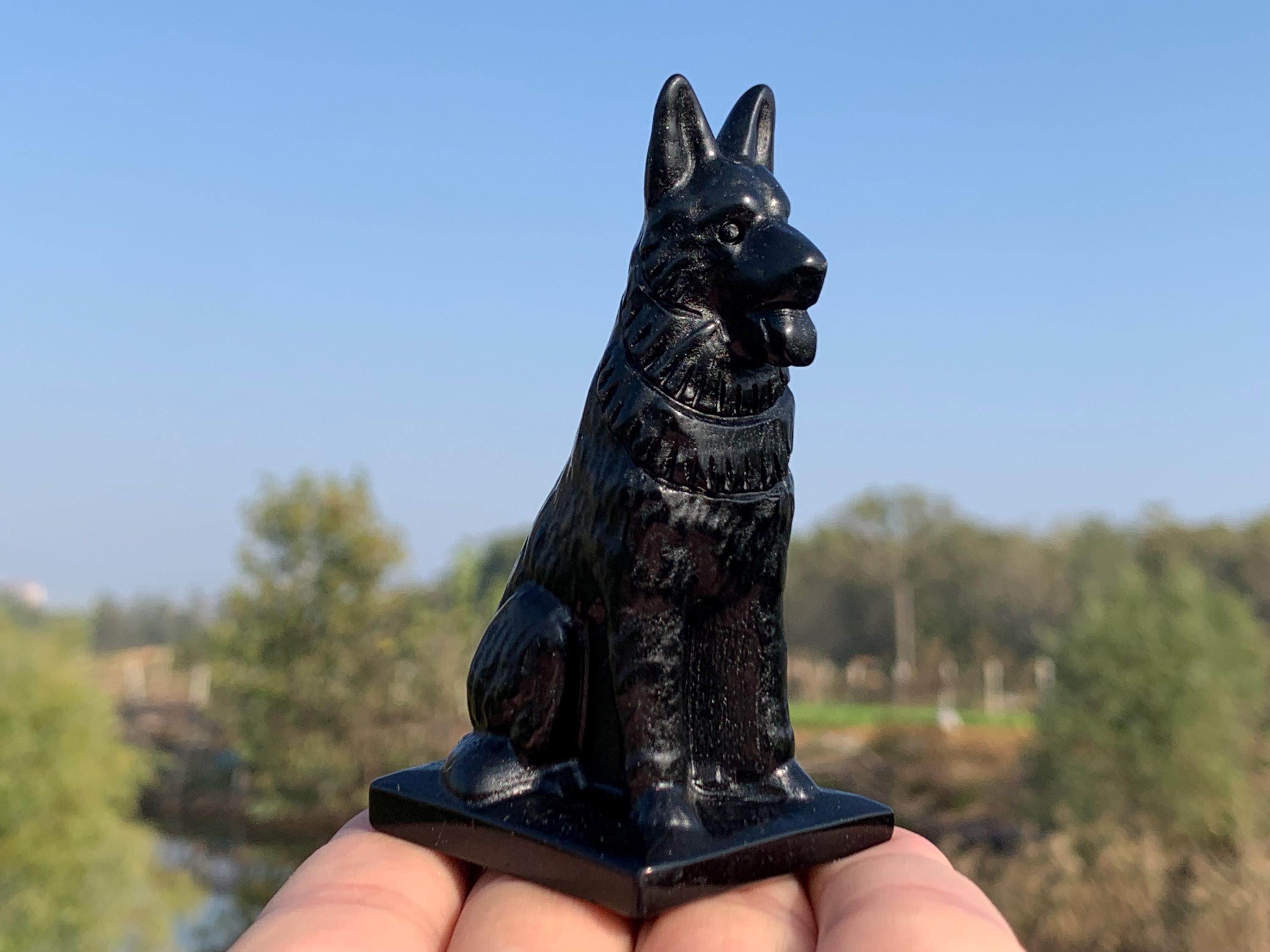Obsidian Dog - Etsy
