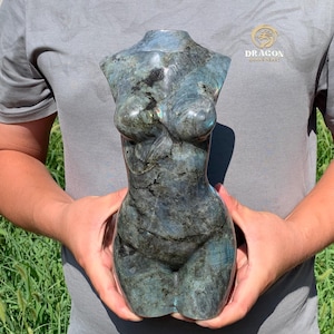 11.6&#39;&#39;+ Large Natural Labradorite quartz,quartz crystal,hand carved,Crystal Model,Model skull,Home Decoration Crystal Gifts 1pc
