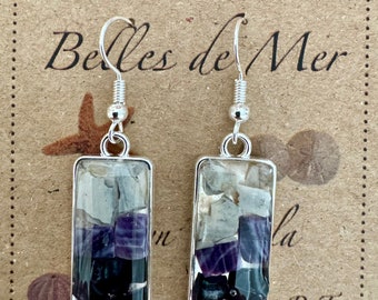 Mussel shell earrings