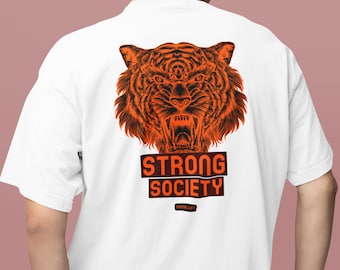 Strong Society Fitness T-shirt, Men's Fitness Shirt for Men, Gym T Shirt for Him, Workout t shirt, Gift for Husband, Lifting