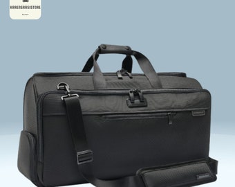 twenty two-inch black garment duffle bag