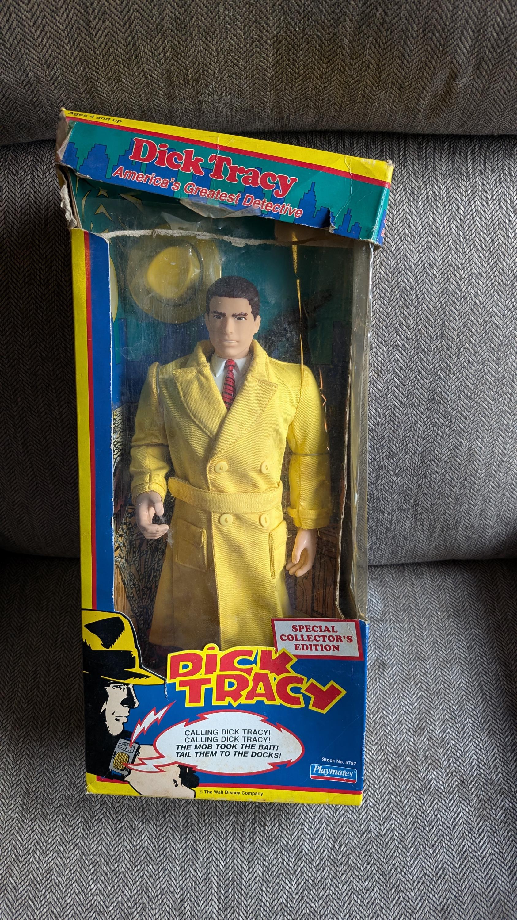 Vintage Playmates Dick Tracy Americas Greatest Detective Doll in