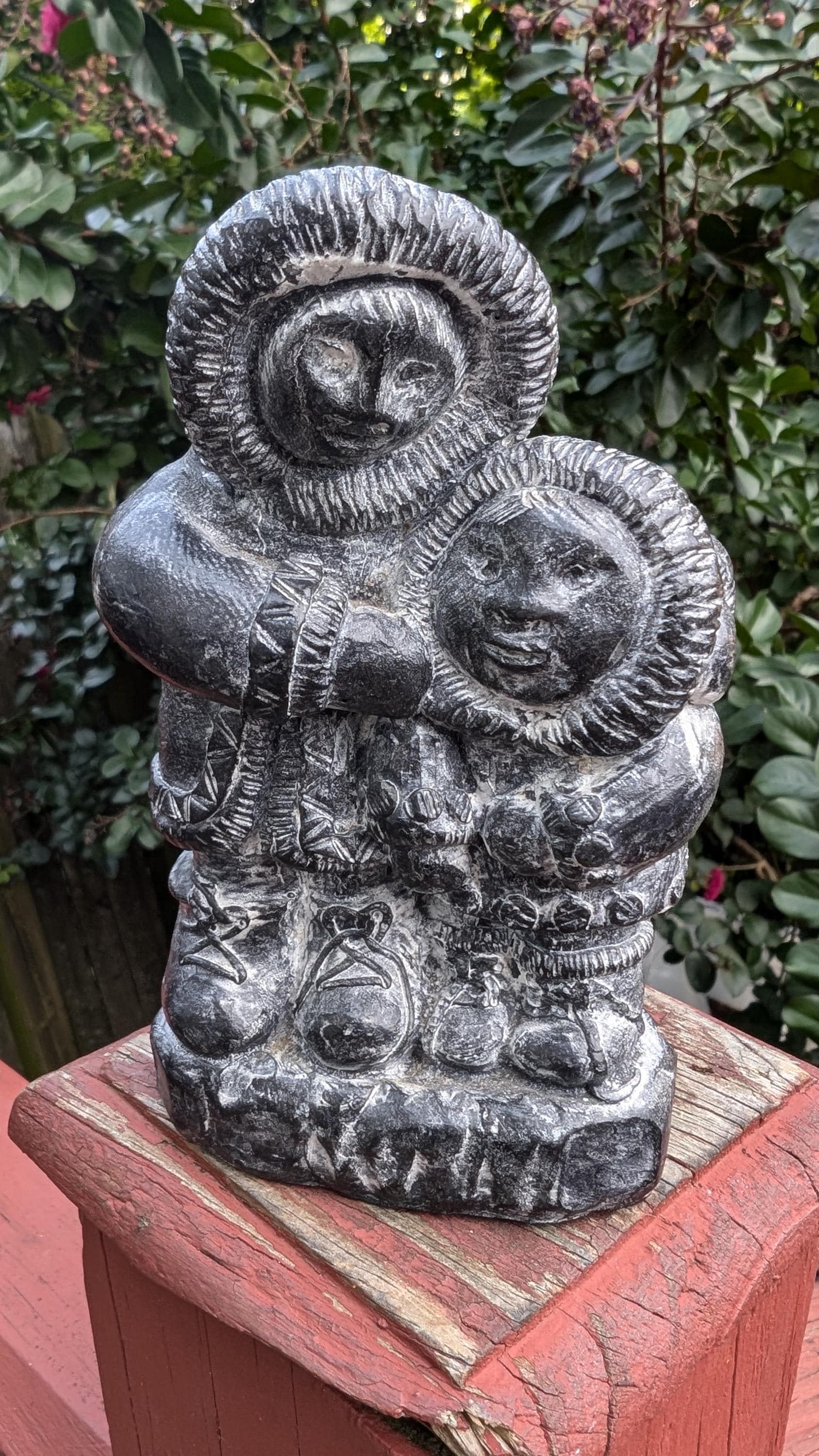 Vintage Nuvuk Canada Native American Hand Carved Soapstone