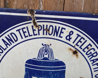 Antique Early 1900s Double Sided New England Telephone and