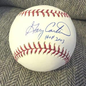 Oficjalny autograf Gary'ego Cartera, mistrza World Series N.Y. Mets z 1986 r., Major League Baseball, z certyfikatem autentyczności od JSA