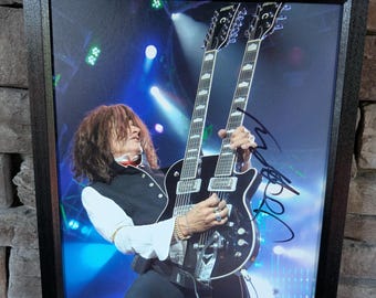 エアロスミス　直筆サイン　タイラー　ジョーペリー　サイン スティーブン・タイラーのサイン入りエアロスミス11 x 14インチ額入り