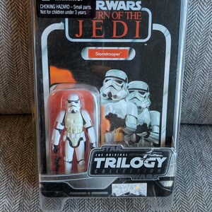 Vintage Mint Condition Star Wars Trilogy series Stormtrooper In original box. Hasbro Toys