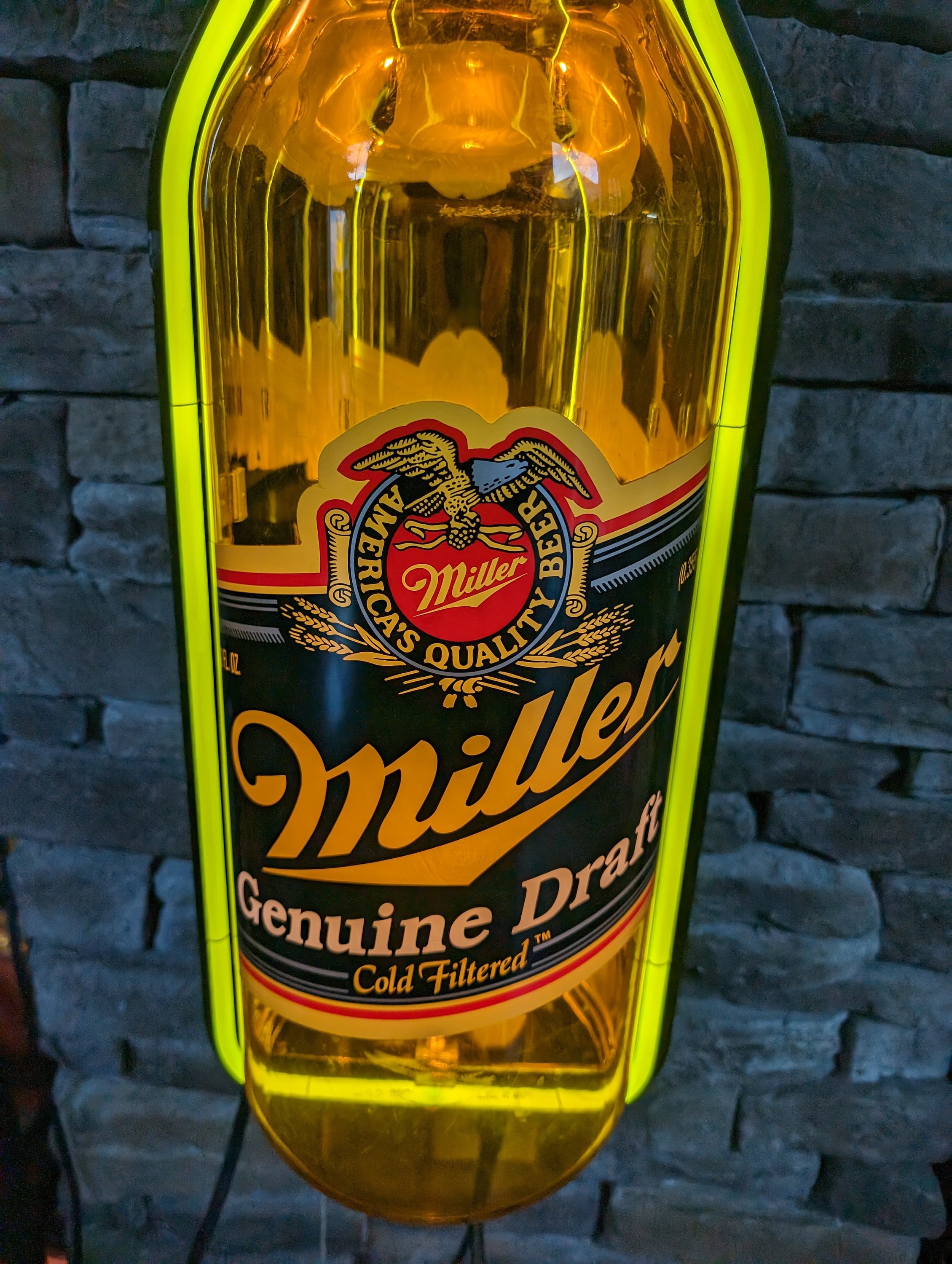 70s　ネオンサイン Miller ビール　neon sign beer　古着 70s ネオンサイン Miller ビール neon sign beer 古着 - メルカリ