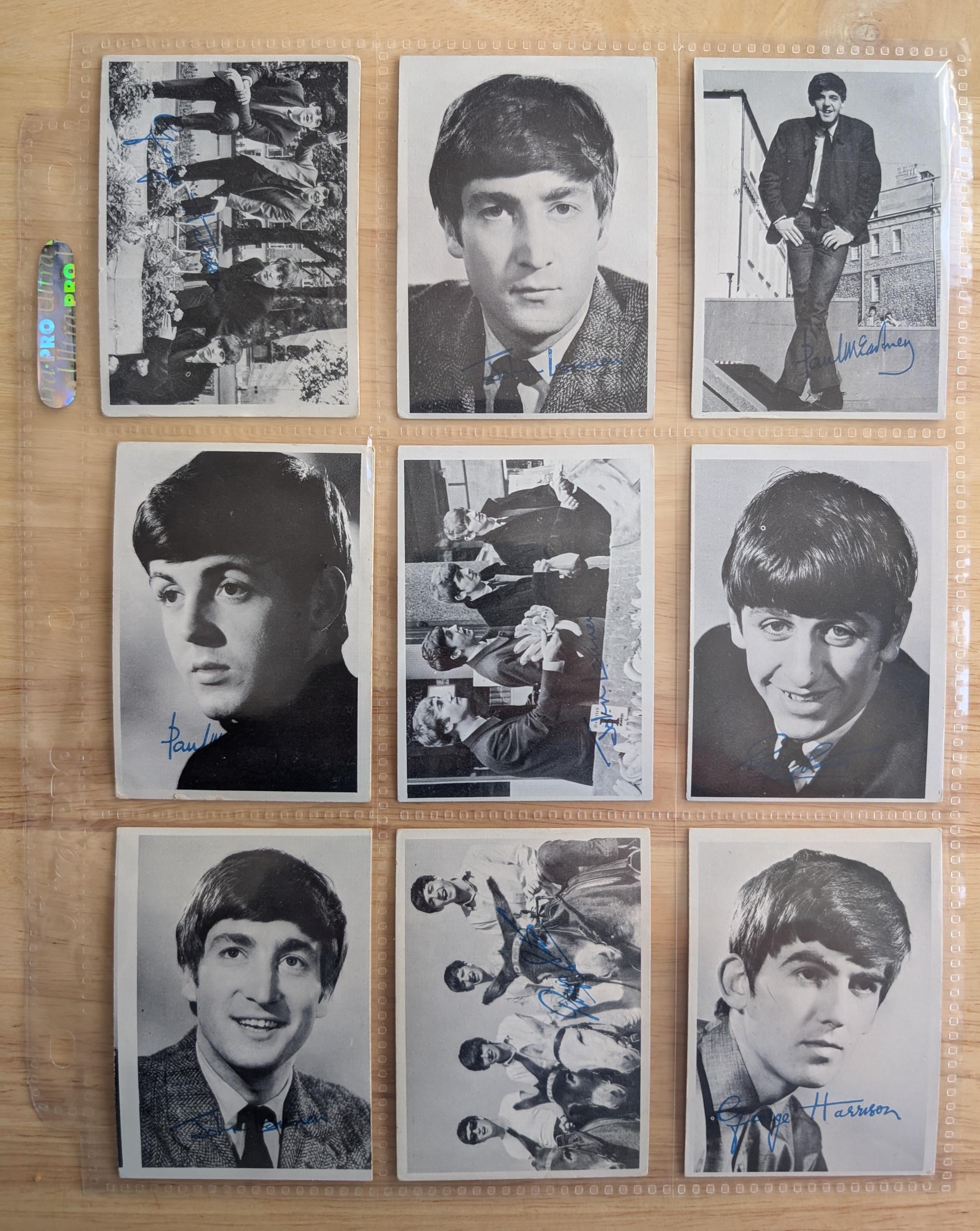 Vintage 1964 Topps the Beatles Photo Trading Cards Complete Set of