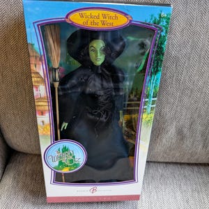 Vintage 2006 Mattel Toy The Wizard Of Oz Pink Label A Bruxa Malvada do Oeste boneca na caixa original nunca aberta