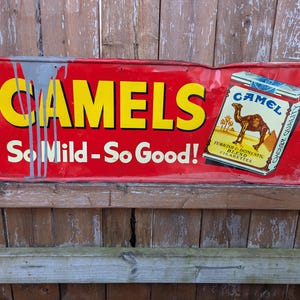 old camel cigarette signs Joe Camel Metal Sign