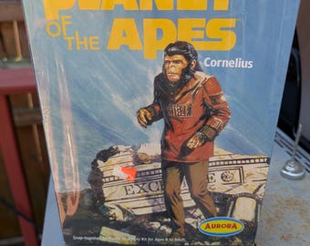 El planeta de los simios Aurora Model Kit Cornelius en caja original sellada de fábrica, nunca abierta.
