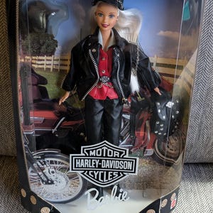 Vintage Harley Davidson Barbie doll in original box never opened.