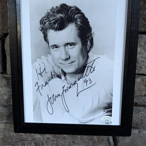 Autographed John Larroquette Dan Fielding  Night Court 8x10 inch framed photo with certificate of authenticity from JSA