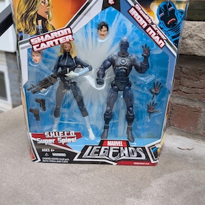 Marvel Legends Battle Packs Super Spies Shield Sharon Carter i Stealth Iron Man 6-calowe figurki akcji w oryginalnym pudełku. Zabawki Hasbro