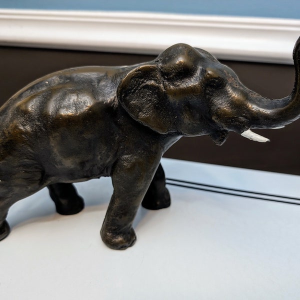 Vintage solid  Bronze Elephant statue