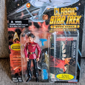 Vintage 1996 Playmates Star Trek Lieutenant Saavik action figure in original box never opened