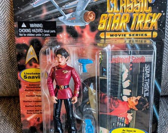 7pc Lot Vintage 1991 Tall Star Trek Action Figure Collection Set