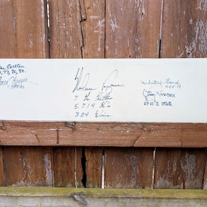 Autographed Pitching Greats Pitching Rubber Nolan Ryan Tom Seaver Jerry Koosman Whitey Ford & Steve Carlton With Certificate Of Authenticity