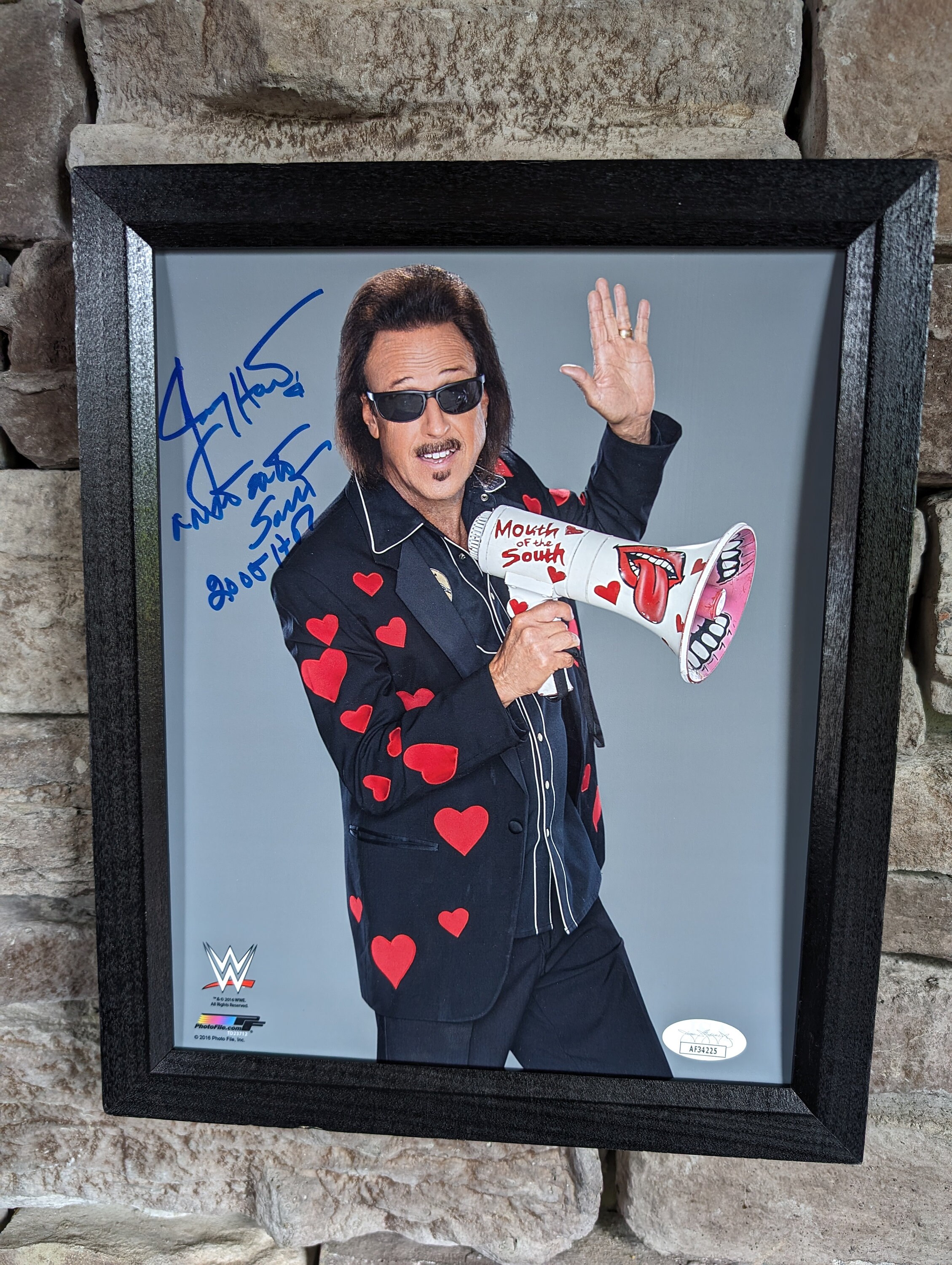 スポーツ選手 Heart foundation for men autograph Autographed WWF WWE the Mouth of the South Jimmy Hart 8x10 Inch