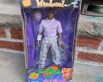 Vintage Space Jam Talking Michael Jordan Doll Playmates Warner