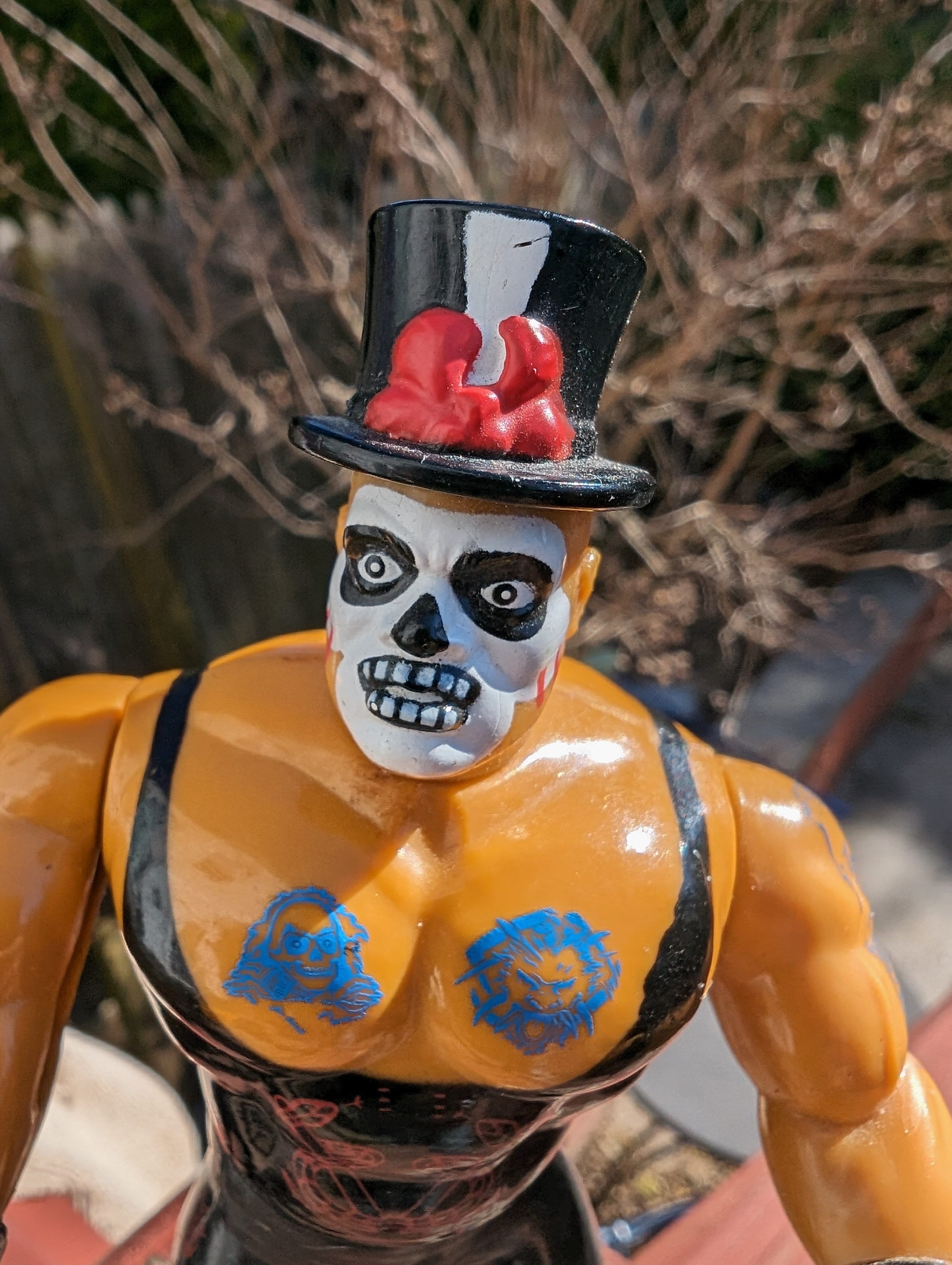 papa shango WWF プロレス　フィギュア　1992 ハスブロ Papa Shango WWF Wrestling Figure Hasbro 1992 - Wheeljack's Lab