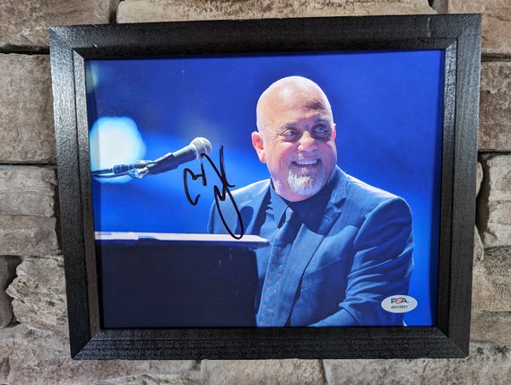 ビリー・ジョエルのサイン入り8 x 10インチ額入り写真（PSA発行の証明