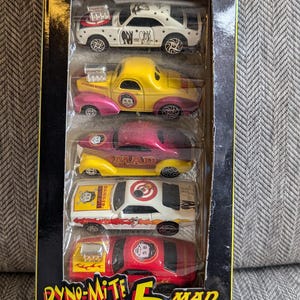 Zestaw 5 zabytkowych samochodzików Matchbox MAD Magazine w oryginalnym pudełku