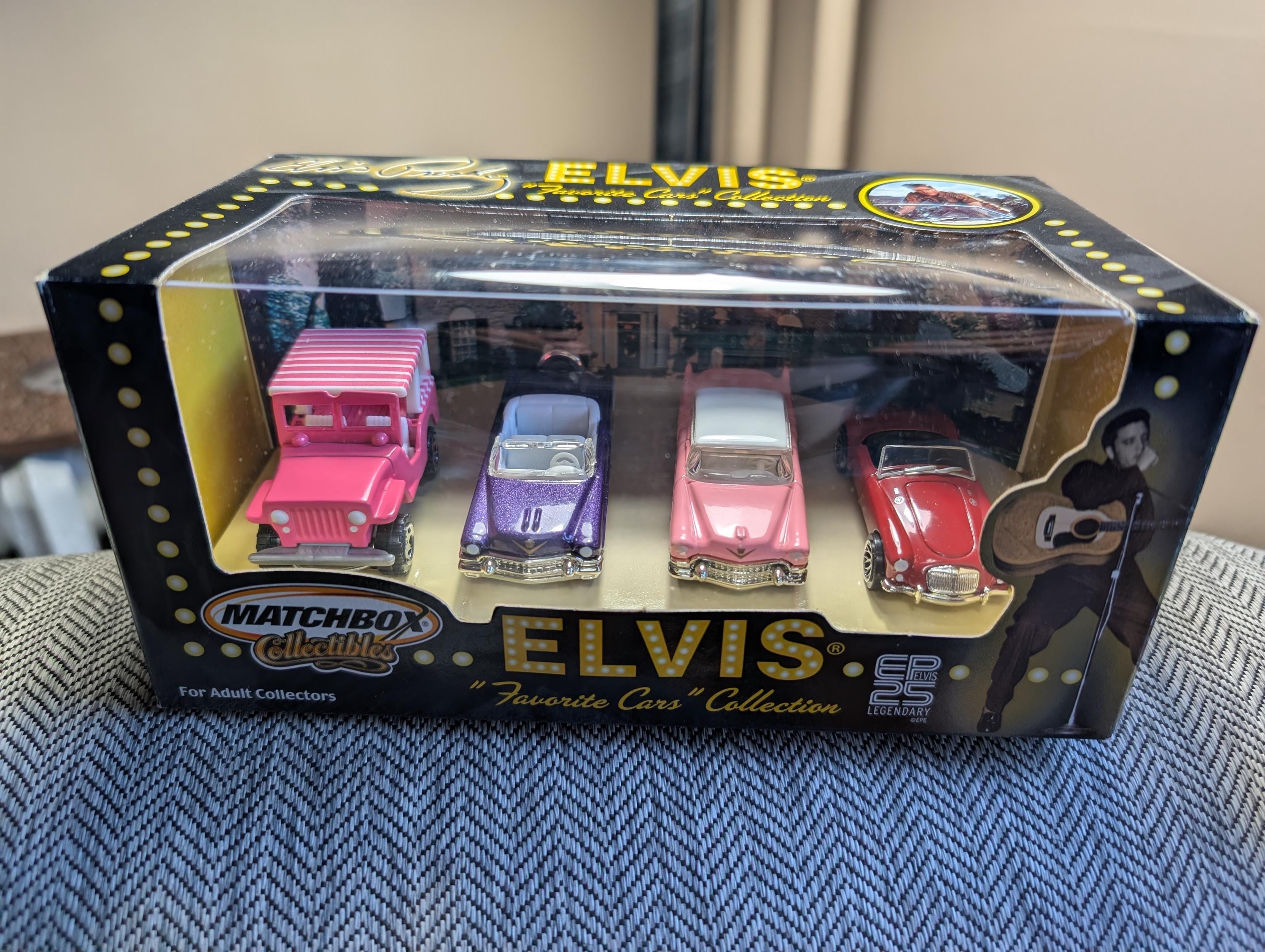 Set of 4 Vintage Elvis Presley Elvis Favorite Cars Collection