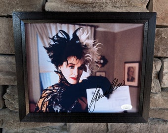 Handsigniertes Glenn Schließen Cruella De Vil in Walt Disneys 101 Dalmatiner 8 x 10 Zoll gerahmtes Foto mit Echtheitszertifikat von JSA.