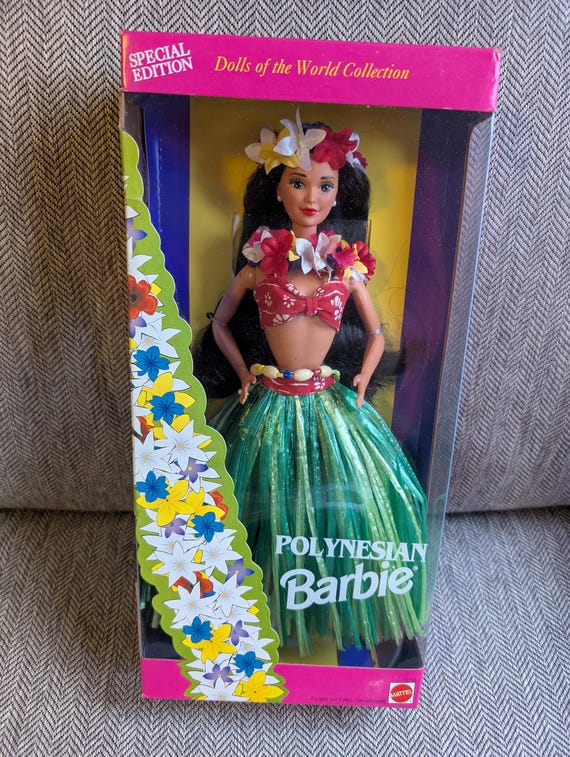 Vintage 1995 Mattel Dolls of the World Polynesian Barbie Doll in