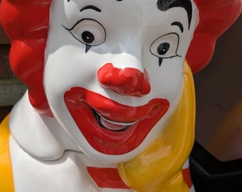 Vintage 1997 Treasure Craft Mcdonald's Ronald Mcdonald Cookie Jar