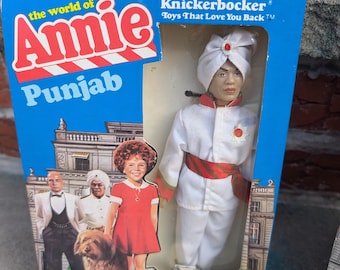 Vintage 1983 Knickerbocker Toys The world Of Annie Punjab Doll In The Original Box Never Opened.
