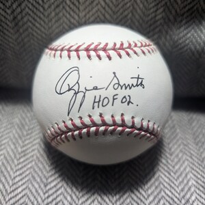 Signerad Ozzie Smith St. Louis Cardinals HOF 02 Inscription baseboll med äkthetsintyg från JSA