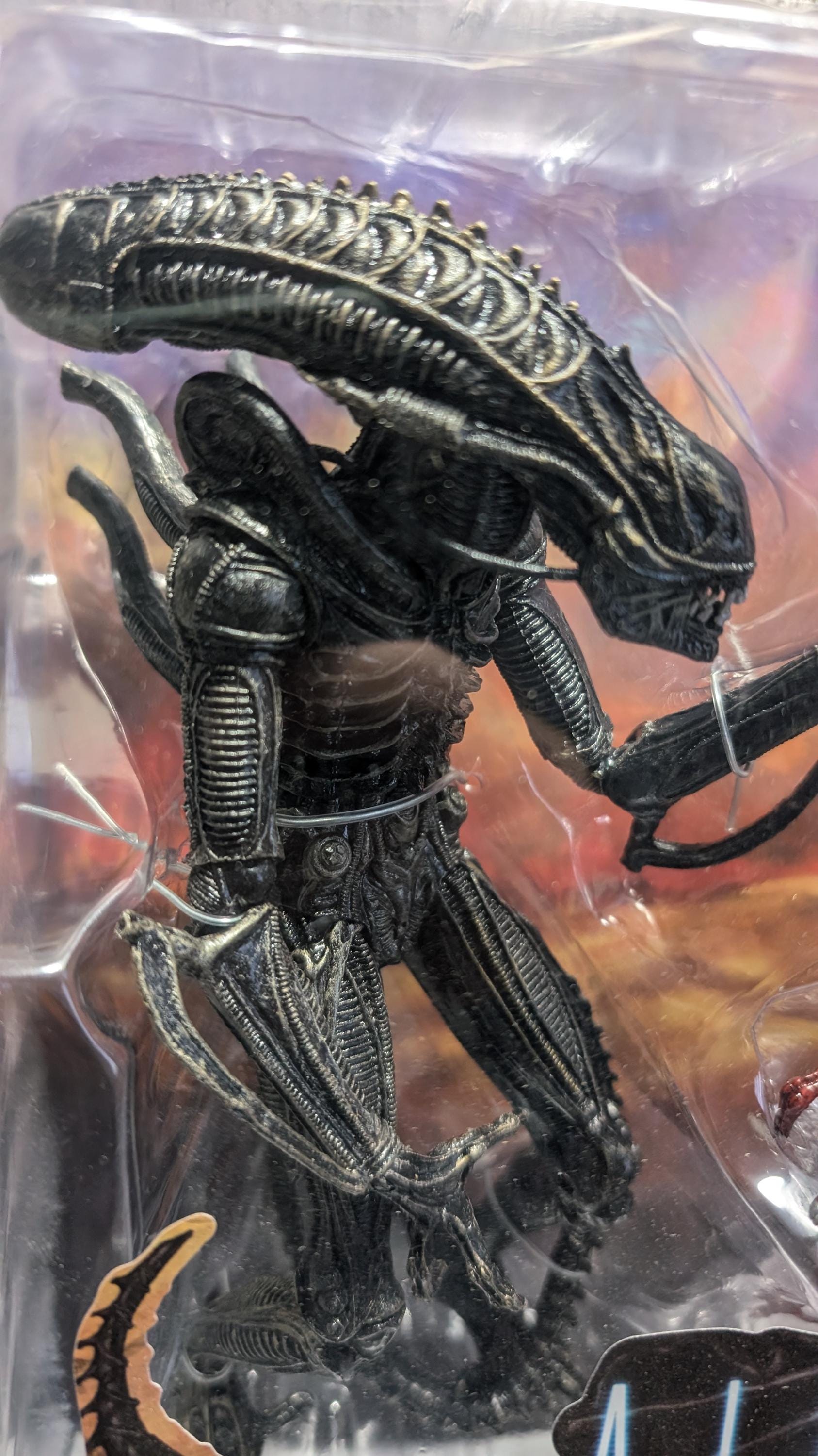 Figurine NECA Xenomorph Warrior Rouge - Aliens Génocide - 17cm Neuve