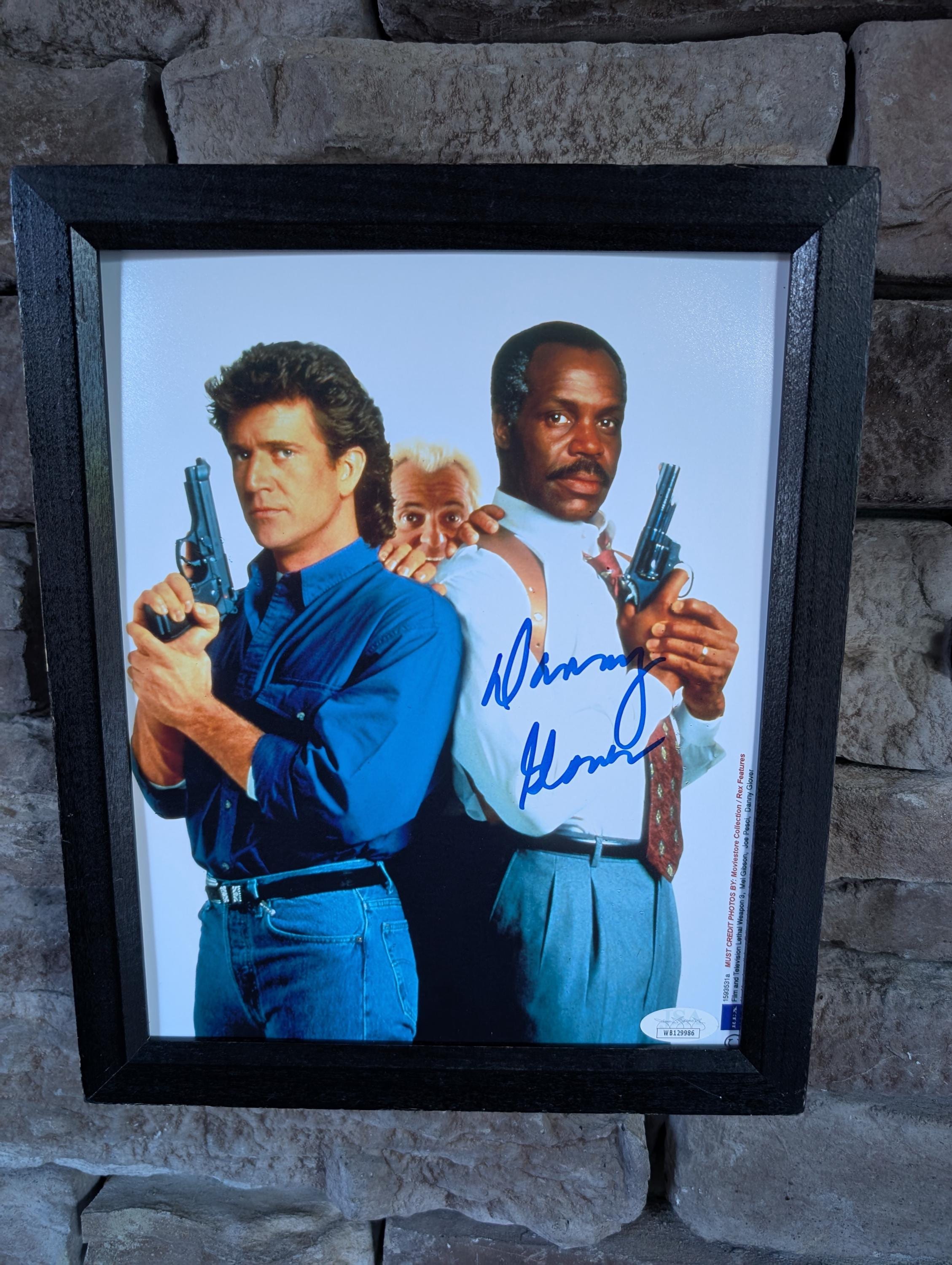 ダニー・グローバーのサイン入りリーサル・ウェポン 8 x 10 インチ額 