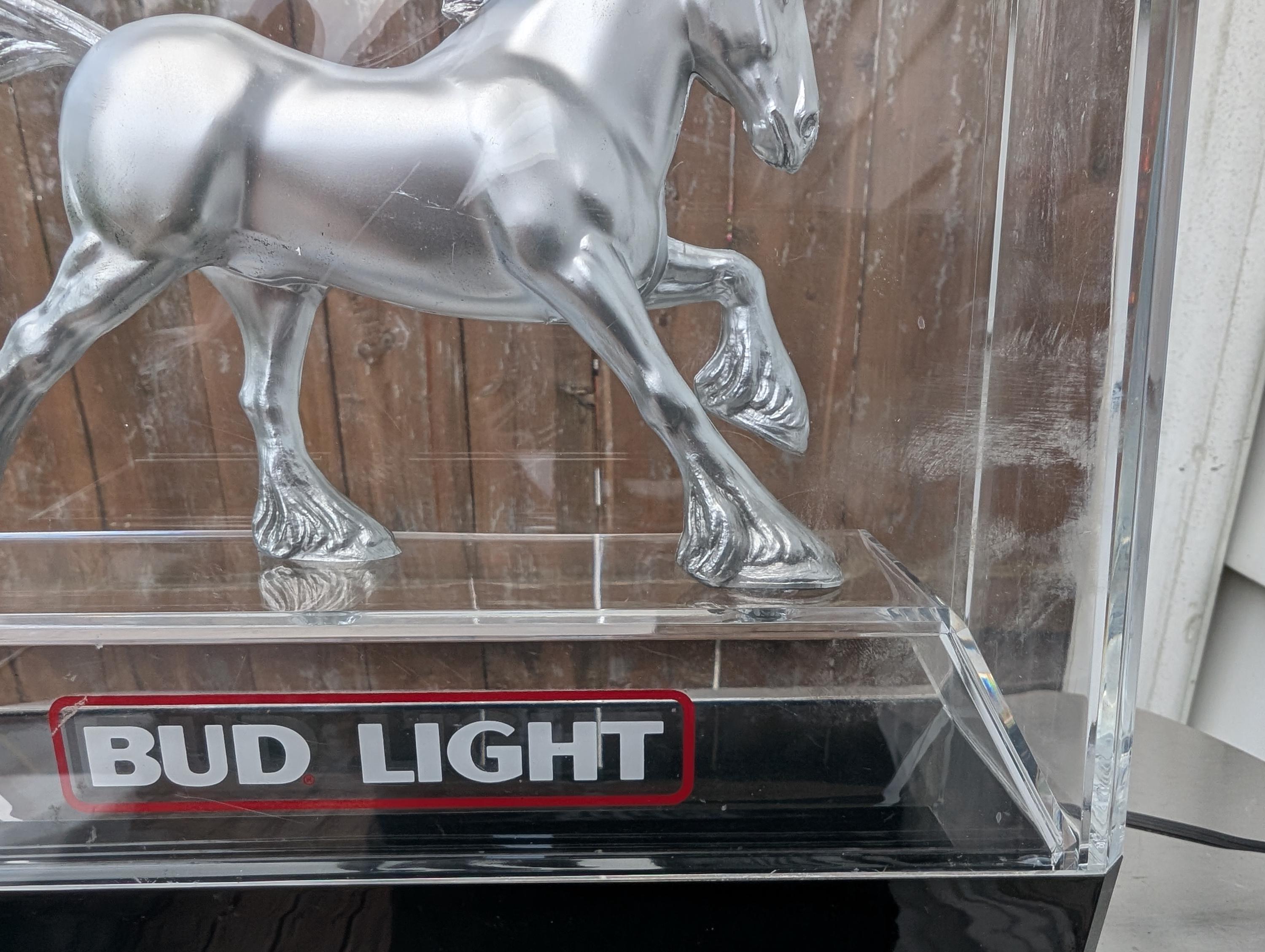 1980sUSA製ヴィンテージBud Lightバドライトクライズデールホース 1980sUSA製ヴィンテージBud Lightバドライトクライズデールホース
