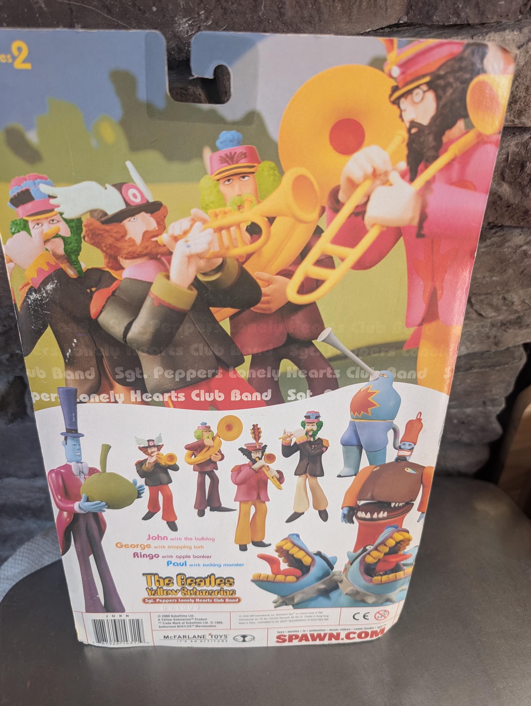 Vintage 1999 Mcfarlane Toys the Beatles Yellow Submarine Action
