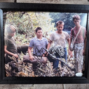 Podpisany przez Jerry'ego O'Connella Verna Tessio Stand By Me Zdjęcie w ramie o wymiarach 8 x 10 cali z certyfikatem autentyczności od JSA