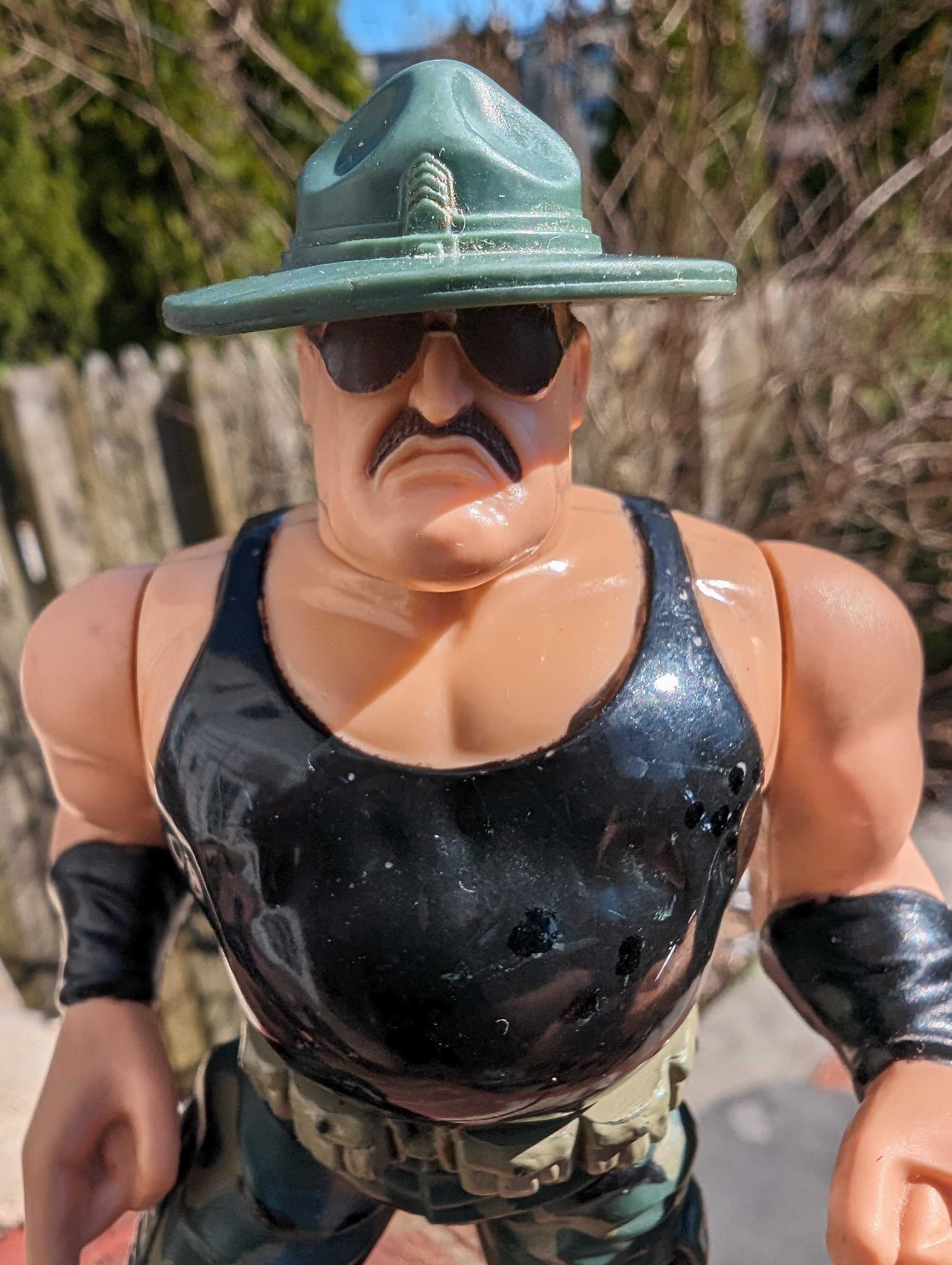 Vintage 1990s WWF WWE Hasbro Sgt Slaughter Wrestling Figure - Etsy