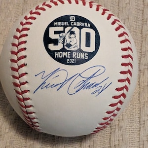 Autogrammiert Miguel Cabrera 500 Homeruns Ball mit Echtheitszertifikat von Beckett