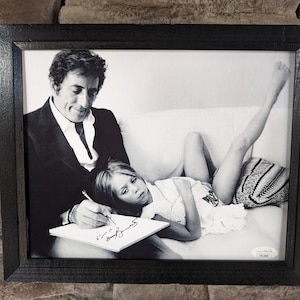 Autographed Tony Bennett 8x10 inch framed photo with certificate of authenticity from JSA