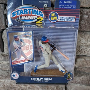 Vintage 1987 Starting Lineup 2 Sammy Sosa Chicago Cubs figure in original box.