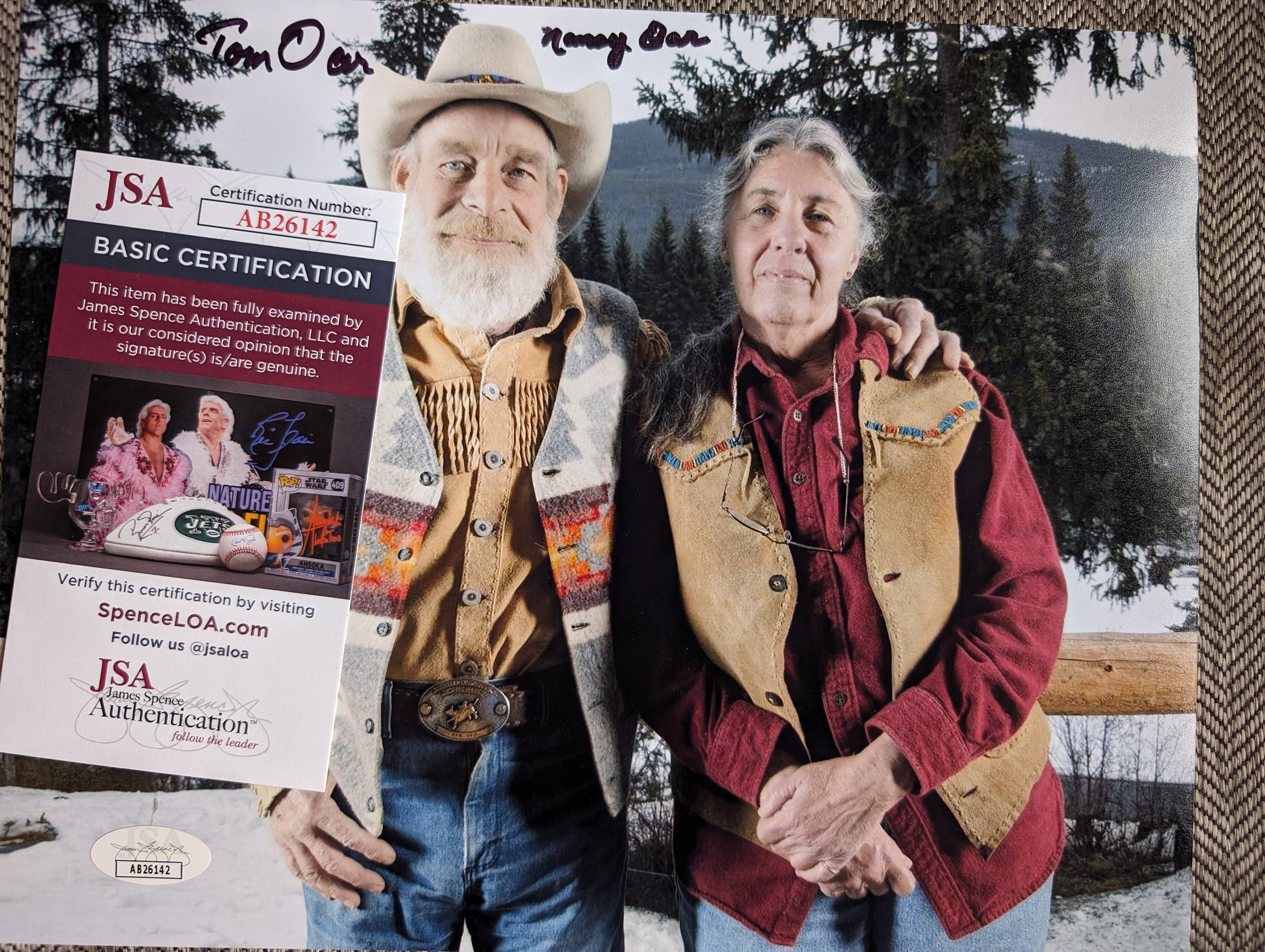 Autographed Tom Oar and Nancy Oar Mountain Men 8x10 Inch Framed Photo With  Certificate of Authenticity From JSA - Etsy