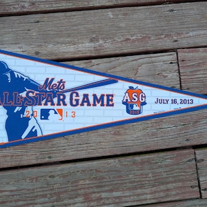 2013 NY Mets All Star Game Pennant Flag