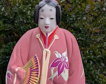 日本の古いヴィンテージ大型歌舞伎人形 -鏡獅子- 白獅子 32 cm - Etsy 日本